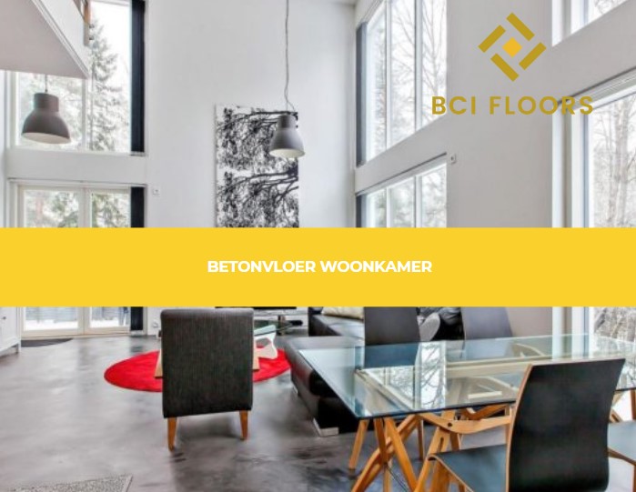 Betonvloer woonkamer