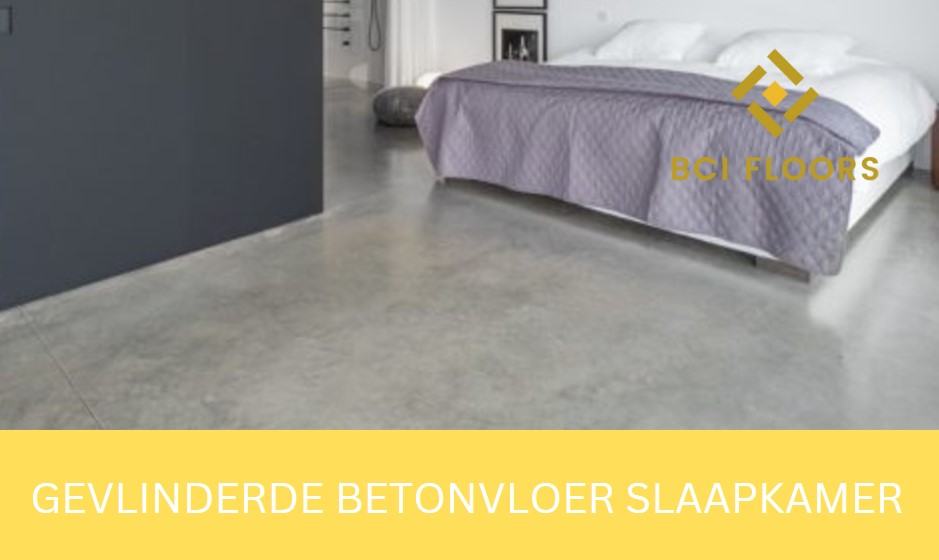 gevlinderde betonvloer slaapkamer