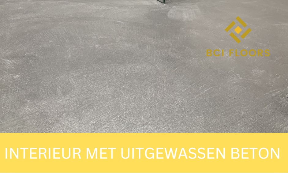 uitgewassen beton interieur