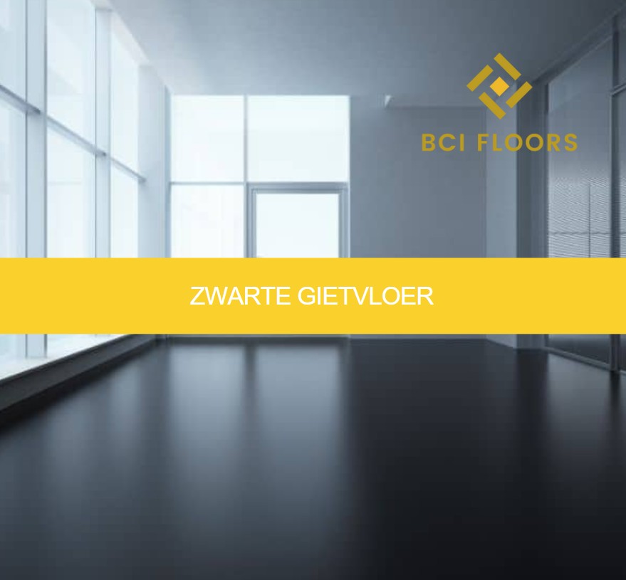 Zwarte gietvloer