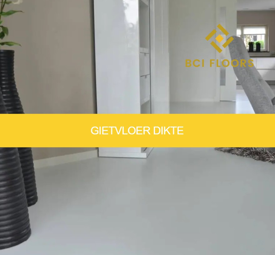 gietvloer dikte
