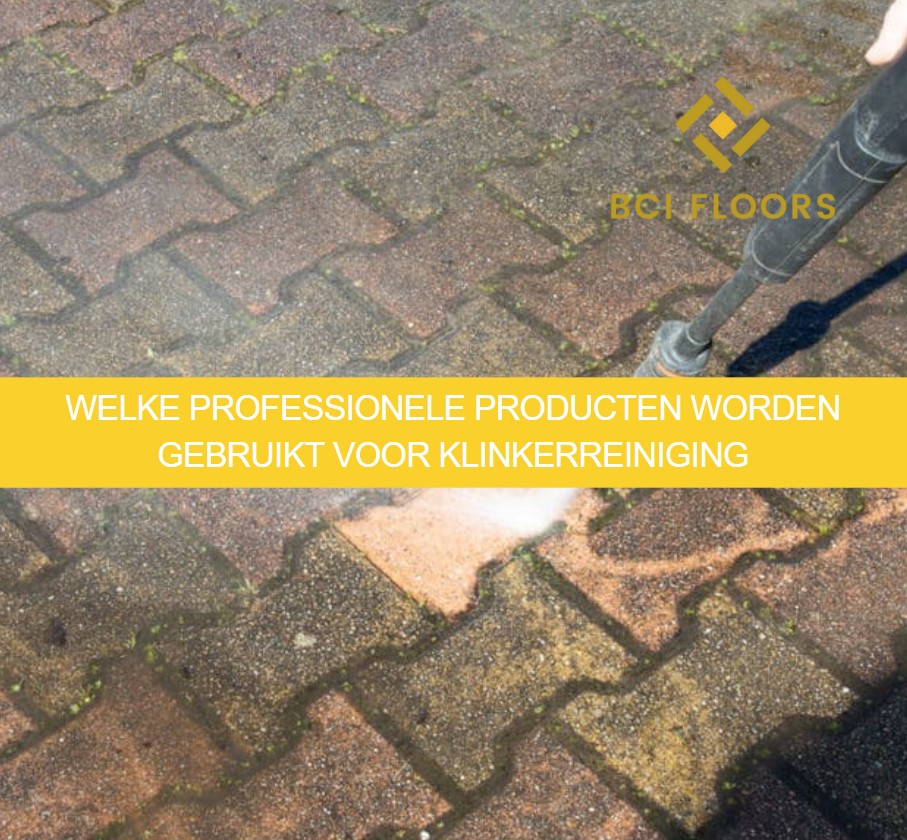 Welke professionele producten worden gebruikt voor klinkerreiniging