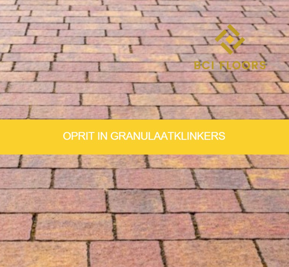 Oprit in granulaatklinkers