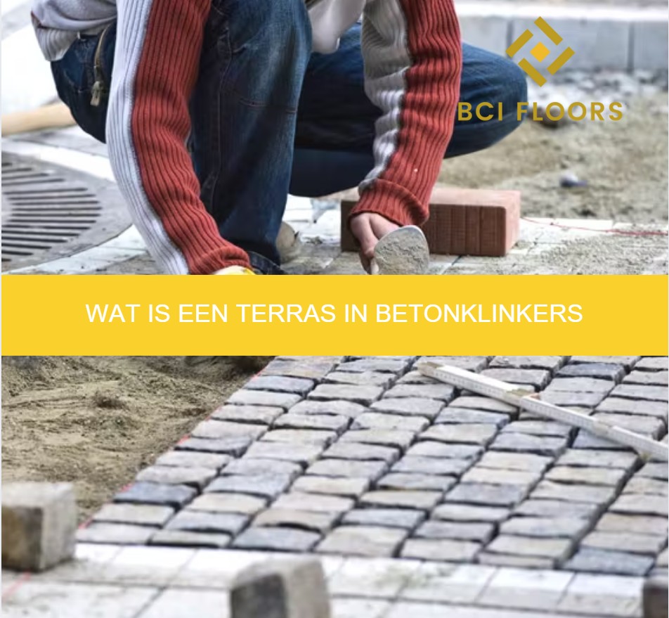 Wat is een terras in betonklinkers